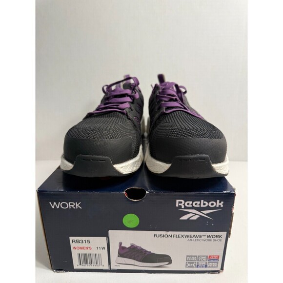 .10115 Reebok Black/Purple, Work Fusion Flexweave, Authentic-US-11 Womens - Picture 2 of 5